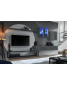 Ensemble meuble TV mural Switch Met I - L 330 x P 40 x H 180 cm - Gris