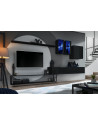 Ensemble meuble TV mural Switch Met I - L 330 x P 40 x H 180 cm - Noir