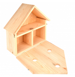 Nichoir maison - L 16,4 x l 33,3 x H 35,8 cm - Pin