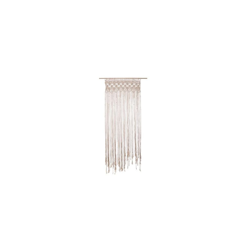 Rideau fil macramé - 90 x 200 cm - Beige