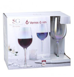 6 verres fantasy - 38CL - Transparent