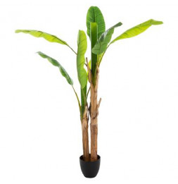 Bananier double - H 160 cm - Plante artificielle