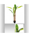 Bananier double - H 160 cm - Plante artificielle