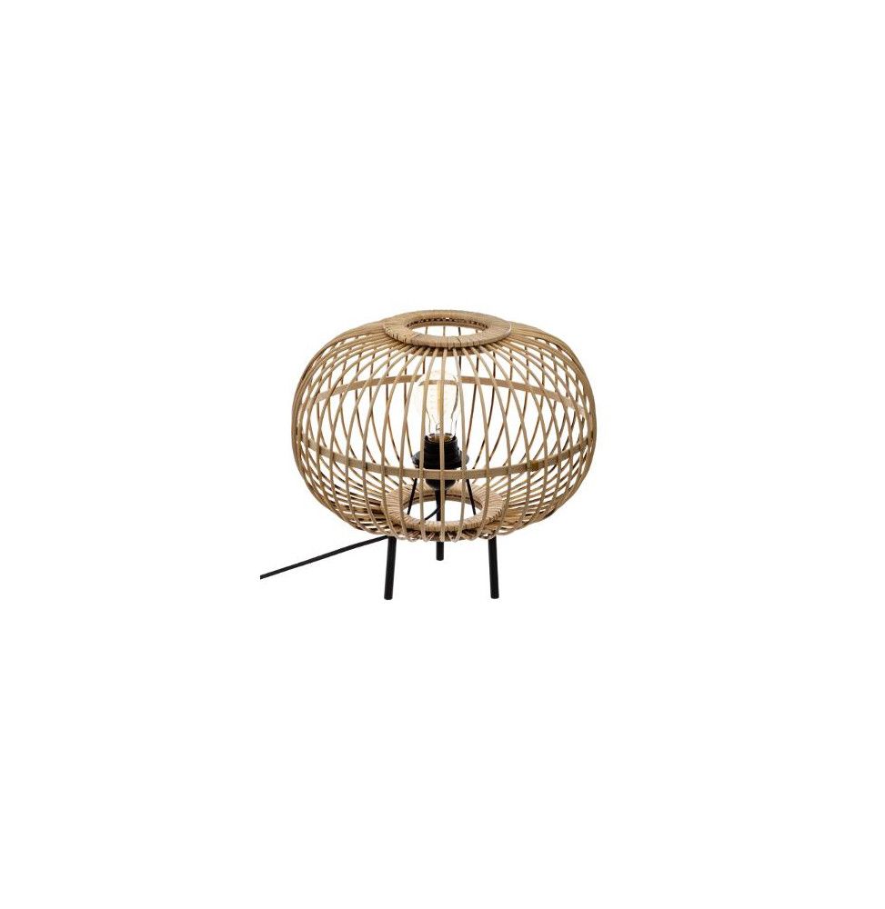 Lampe à poser avec trépied - H 33 cm - Bambou