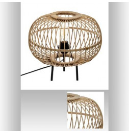 Lampe à poser avec trépied - H 33 cm - Bambou