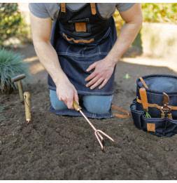 Sac à outils de jardin - D 29,3 x H 25 cm - Jean