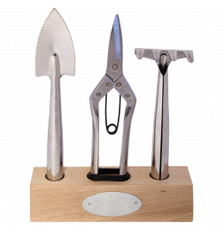 Set outils de jardin d'intérieur - 3 outils - Acier inoxydable