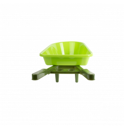 Brouette enfant en plastique - L 28,4 x l 65,8 x H 19,5 cm - Vert