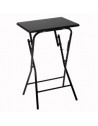 Table pliante - L 48 cm x l 38 cm - Noir