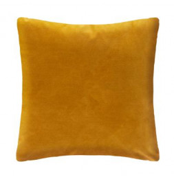 Coussin en velours - L 40 cm x l 40 cm - Ocre