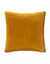 Coussin en velours - L 40 cm x l 40 cm - Ocre