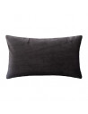 Coussin en velours - L 50 cm x l 30 cm - Gris