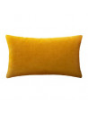 Coussin en velours - L 50 cm x l 30 cm - Ocre