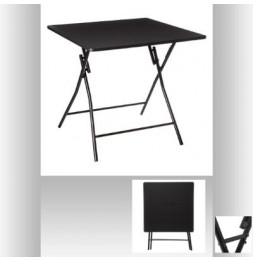 Table d'appoint pliante - H 75 cm - Noir