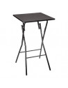 Table de bar pliante - H 103 cm - Noir