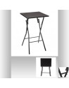 Table de bar pliante - H 103 cm - Noir