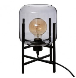 Lampe en verre - H 34 cm -...