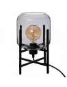 Lampe en verre - H 34 cm - Gris