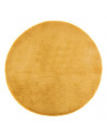 Tapis imitation fourrure - D 80 cm - Ocre