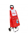 Chariot de shopping Kelloggs - L 35,5 cm x l 32 cm x H 95 cm - Rouge