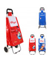 Chariot de shopping Kelloggs - L 35,5 cm x l 32 cm x H 95 cm - Rouge