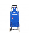 Chariot de shopping Kelloggs - L 35,5 cm x l 32 cm x H 95 cm - Bleu