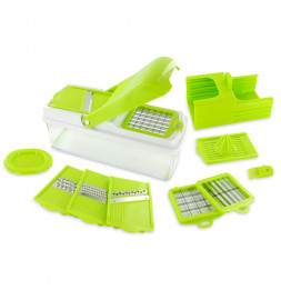 Mandoline multifonction - L 27,5 cm x l 11,5 cm x H 12,5 cm - Acier