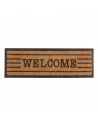 Tapis en coco et caoutchouc - 75 x 25 cm - Welcome