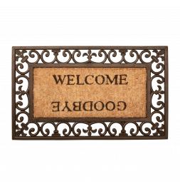 Tapis en coco et caoutchouc - 75 x 45 cm - Welcome Goodbye