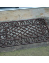 Paillasson rectangulaire en fonte - 67 x 42 cm - Carreaux