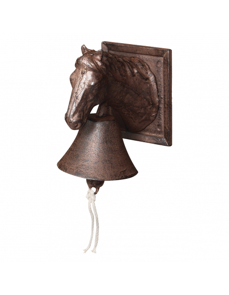 Cloche cheval - L 16,6 x l 12,2 x H 18,5 cm - Fonte