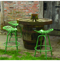 Chaise style tracteur - Fonte - Vert