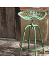 Chaise style tracteur - Fonte - Vert