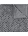 Plaid imitation fourrure - 230 cm x 180 cm - Gris