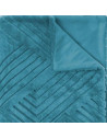 Plaid imitation fourrure - 230 cm x 180 cm - Bleu