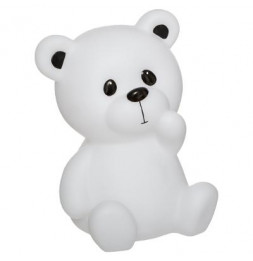 Veilleuse ourson - H 30 cm - Blanc