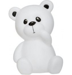 Veilleuse ourson - H 30 cm - Blanc