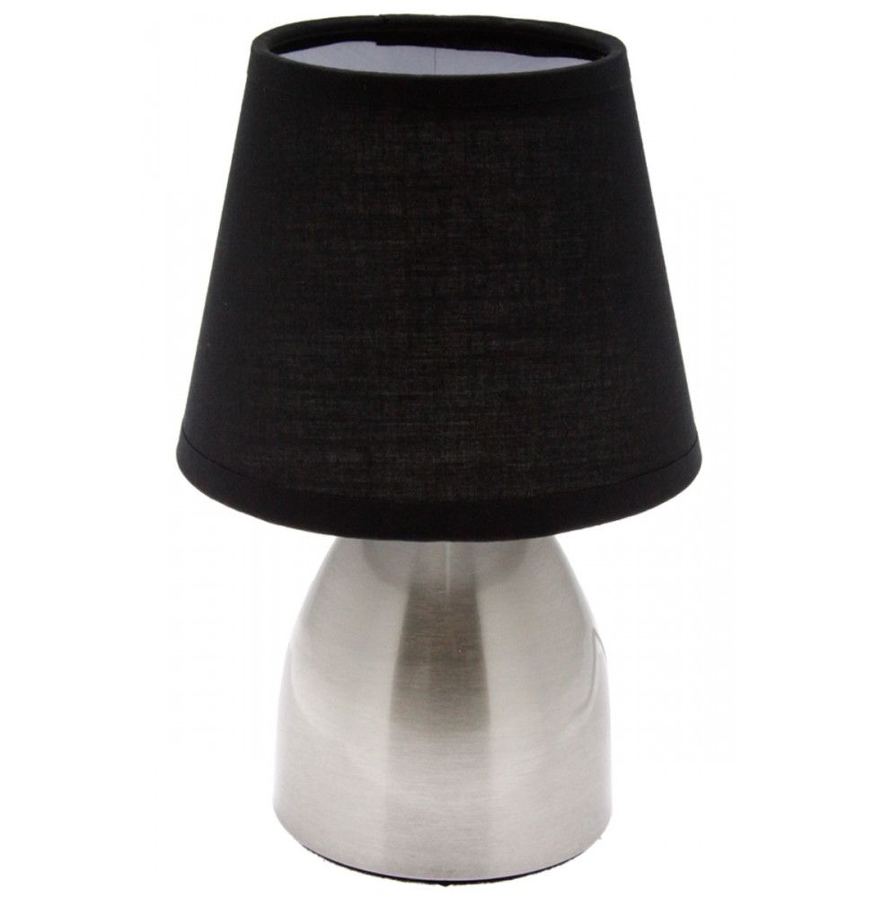 Lampe de chevet touch - Noir - Tactile