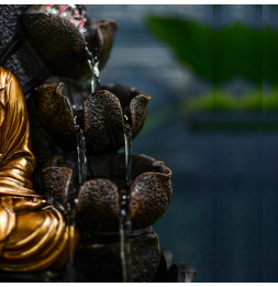 Fontaine Bouddha Hartha - L 27 x l 27 x H 40 cm - LED