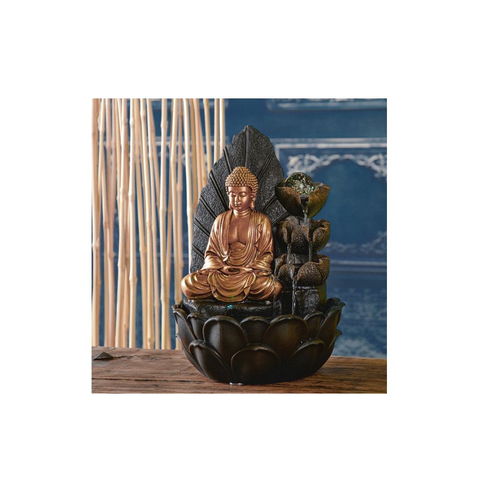 Fontaine Bouddha Hartha - L 27 x l 27 x H 40 cm - LED