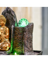 Fontaine Bouddha Haka - L 15 x l 20 x H 25 cm - LED