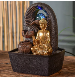 Fontaine Bouddha Bhava - L 15 x l 20 x H 25 cm - LED