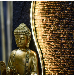 Fontaine Bouddha Jati - L 30 x l 22 x H 40 cm - LED