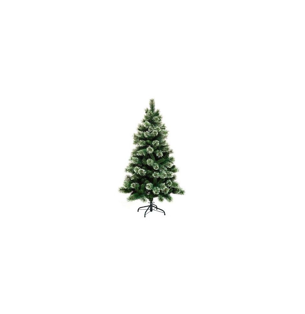 Sapin de Noël floqué - D 78 cm x H 150 cm - Gracious impérial -  Vert