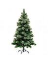 Sapin de Noël floqué - D 78 cm x H 150 cm - Gracious impérial -  Vert