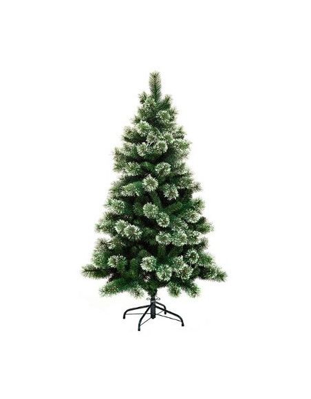 Sapin de Noël floqué - D 96,5 cm x H 180 cm - Gracious impérial -  Vert