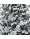 Sapin de Noël  floqué - D 99 cm x H 150 cm - Yukon -  Vert