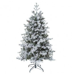 Sapin de Noël  floqué - D 117 cm x H 180 cm - Yukon -  Vert