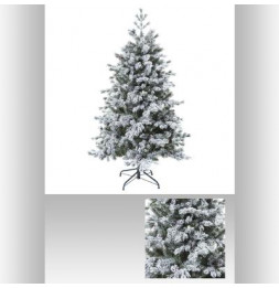 Sapin de Noël  floqué - D 117 cm x H 180 cm - Yukon -  Vert