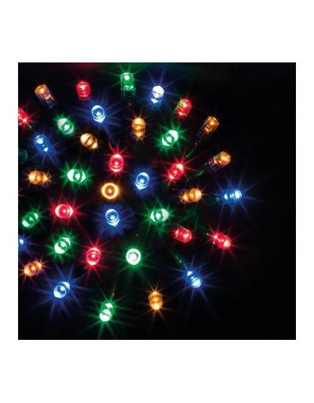 Guirlande lumineuse fil vert - 24 M - Multicolore